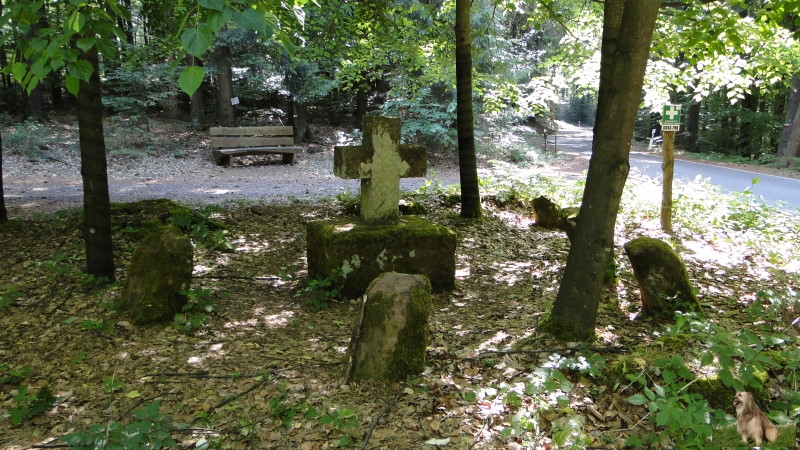 Ritterstein Nr. 132-1b Steinernes Kreuz 1910.JPG - Ritterstein Nr.132  Steinernes Kreuz 1910                               